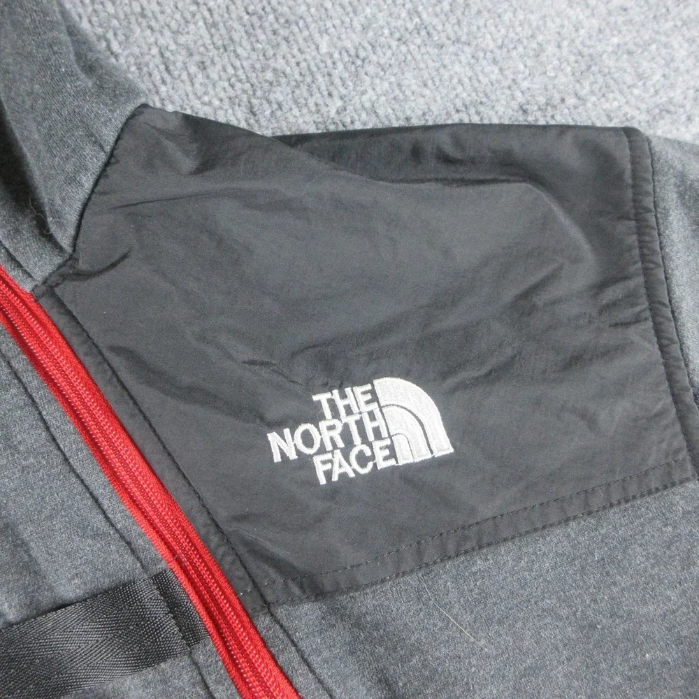 Vintage The North Face Jacket Mens XL Gray Steep Tech Hooded Fleece Ski 90s